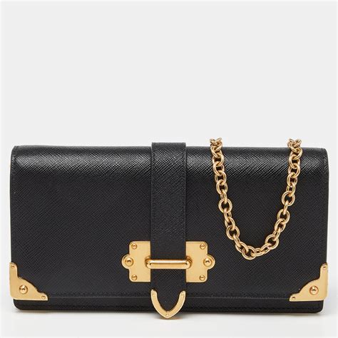 prada mini cahier chain wallet|prada small wallet.